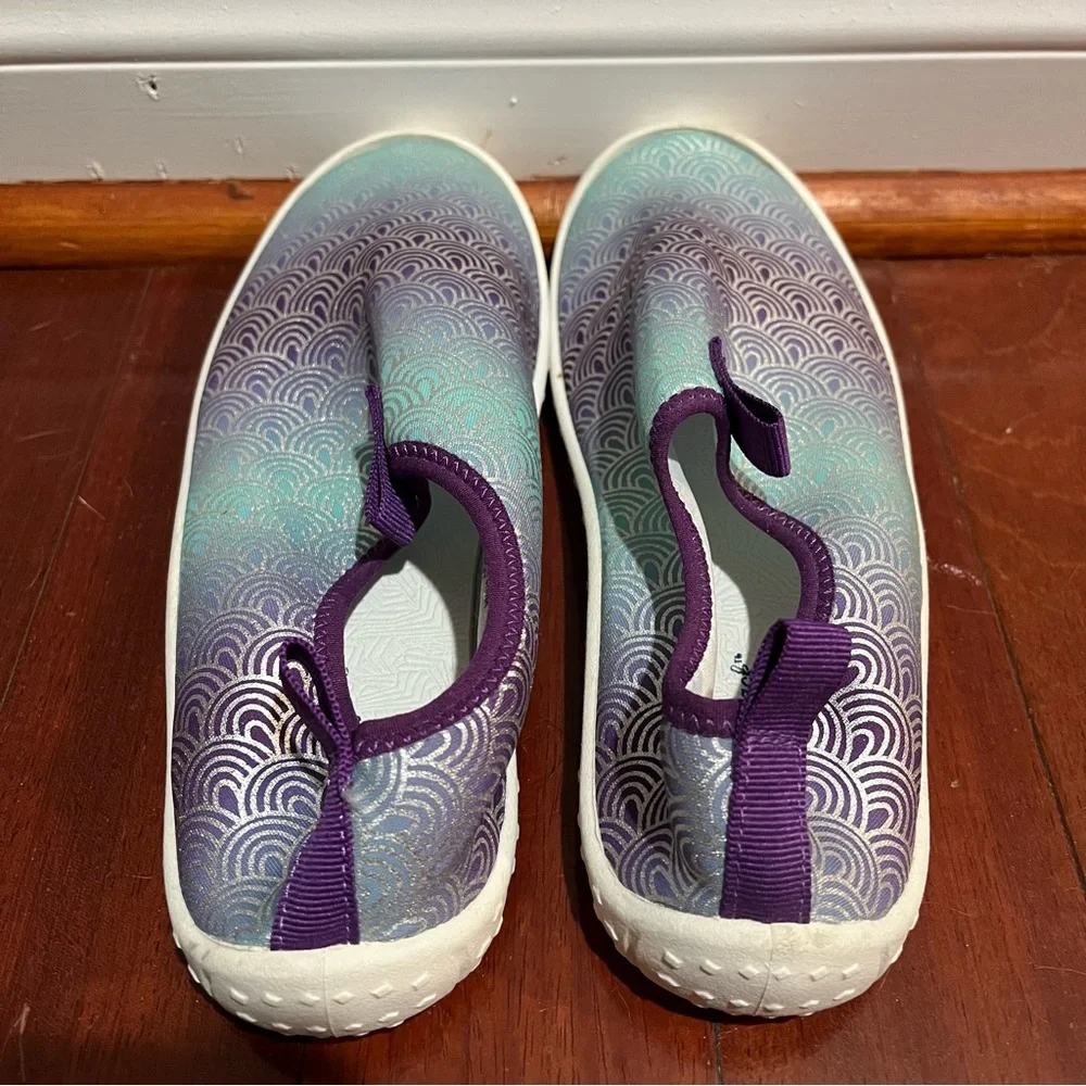 Cat & Jack Grover Slip-On Water Shoes Mermaid Teal and Purple